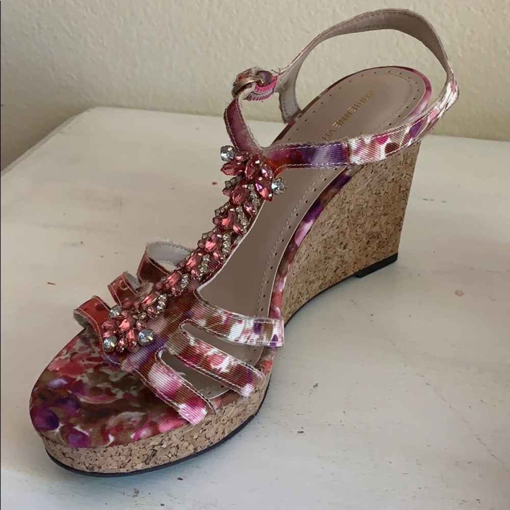 Adrienne Vittadini Floral Wedge